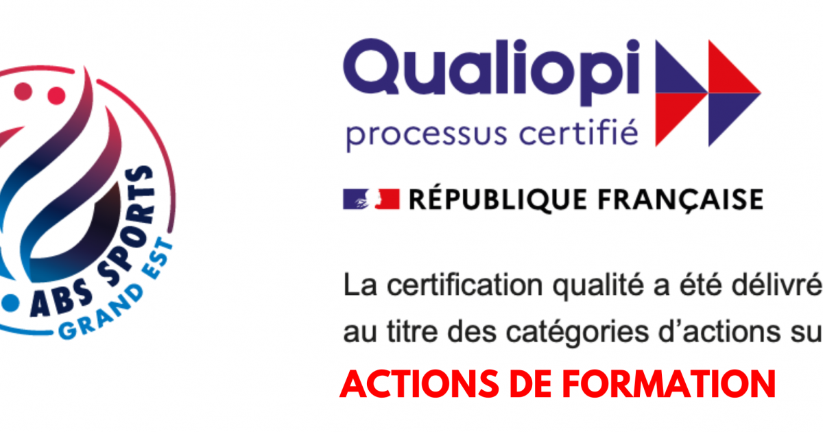 ABS SPORTS Grand Est Obtient La Certification Qualiopi