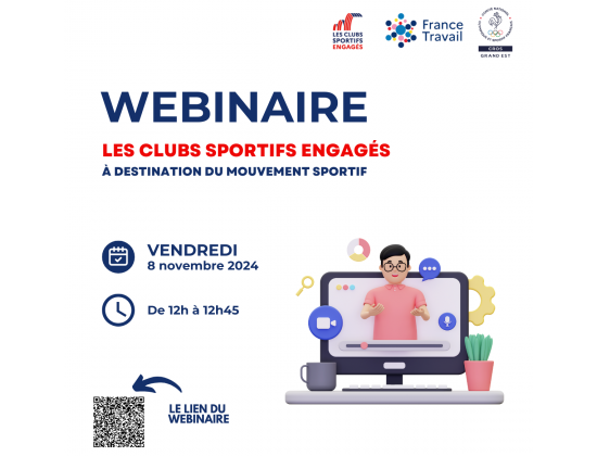 Webinaire : présentation du dispositif "les clubs sportifs engagés"