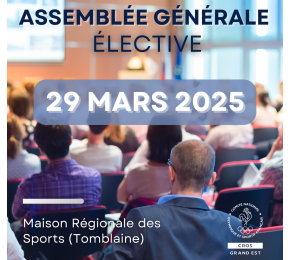Assemblée Générale Ordinaire Élective du CROS Grand Est