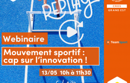Replay du webinaire : mouvement sportif, cap sur l'innovation !