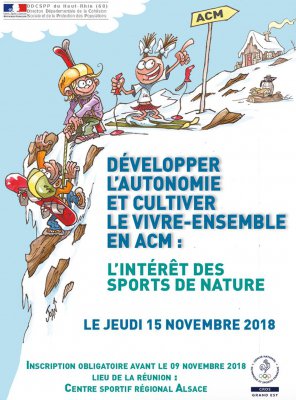 👉RDV SPORTS DE NATURE avec un séminaire orchestré par le CROS GRAND EST et la La DDCSPP 68 le (...)