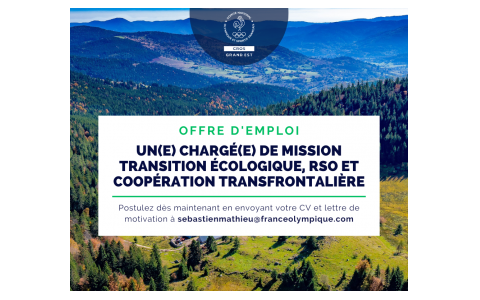 Nous recrutons un(e) chargé(e) de mission transition écologique, RSO et coopération transfrontalière