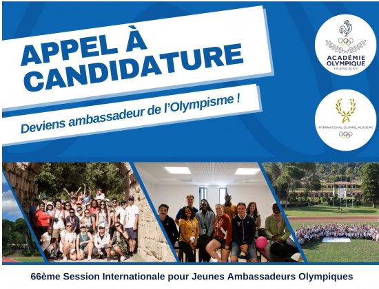 Deviens Jeune Ambassadeur Olympique en 2026 !